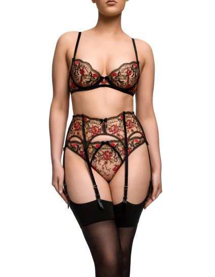Novelteese Plunge Bra - Black - Image 4
